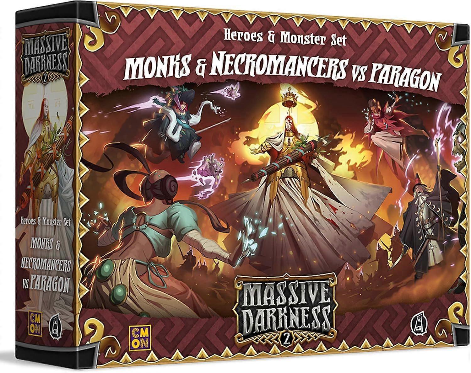 Massive Darkness 2 Monks and Necromancers vs The Paragon Board Game