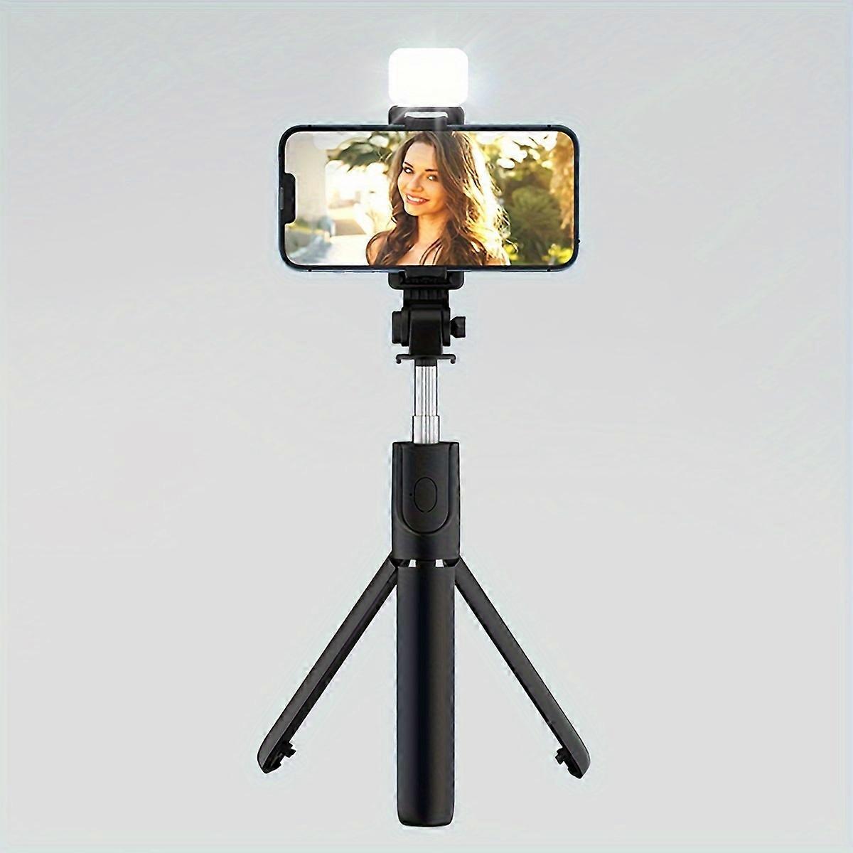 Wireless Selfie Stick With Multi-function Tripod Fill Light Selfie Stick Extension Remote Control Phone Holder Live Tripod Multi-function Photography 