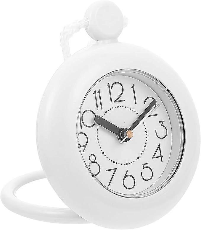 Bathroom Wall Clock White Shower Rope Clock Waterproof Lanyard Clock Digital Clock