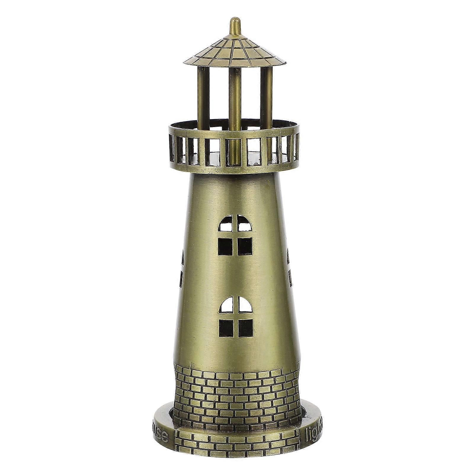Simulation Lighthouse Ornament Alloy Lighthouse Model Desktop Decoration