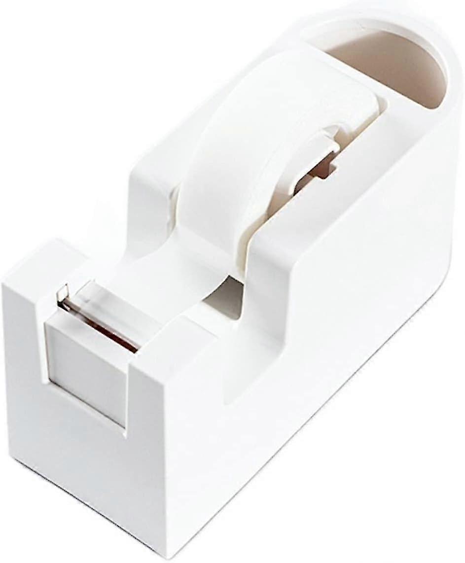 Desktop Tape Dispenser with Non-Slip Base, Auto-Hide Cutting Head - Bianco Color