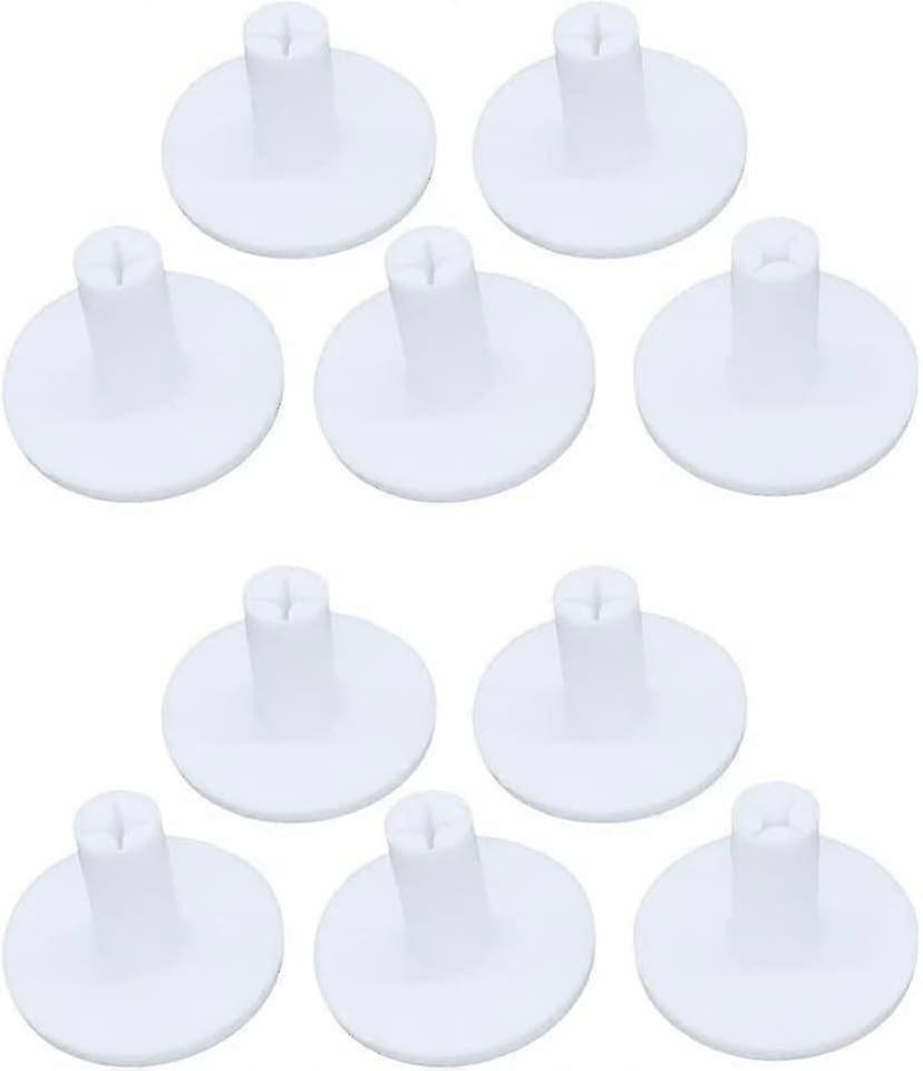 Professional Golf Tees - 10 Piece Tee Holder Set compatible with Driving Range Practice (White)