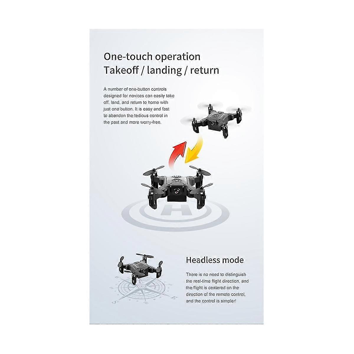 Mini Drone Professional Portable Rc Helicopter Rc Rtf Foldable Quadrocopter,a