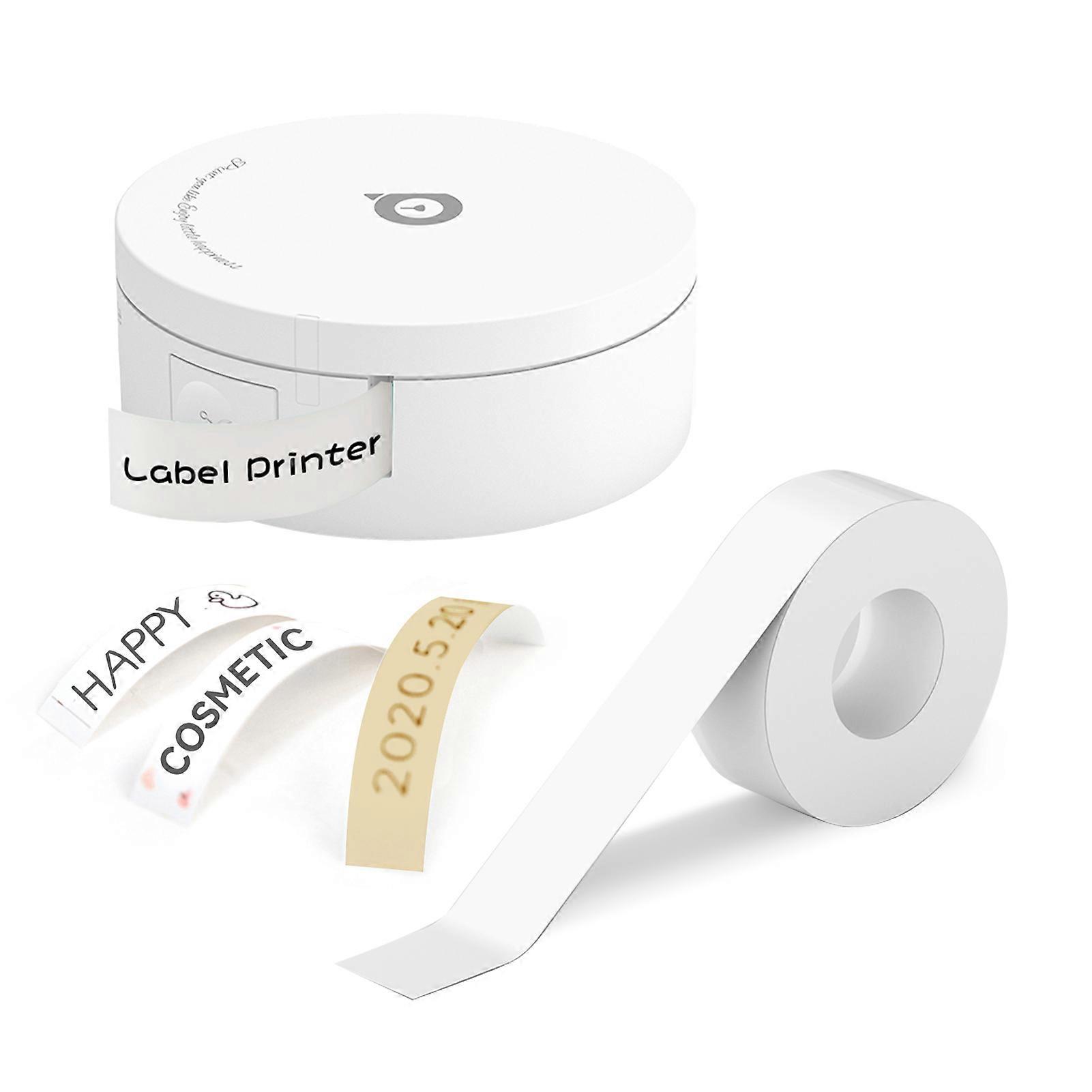 L1 Plus Label Maker Mini Pocket Thermal Printer All in One BT Connect Prince Tag DIY Date Journal Study Sticker Labeling Machine with 1 White Tape Rol
