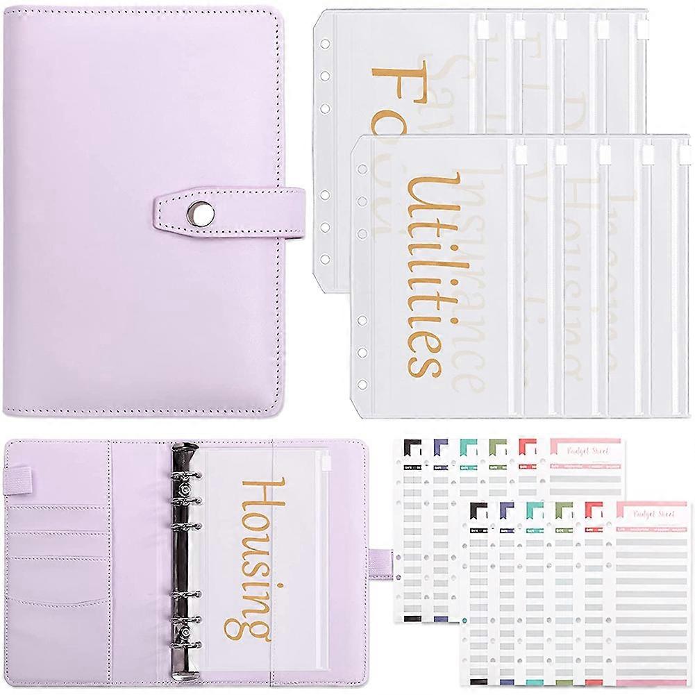 Budget Binder with Zipper Envelopes,Cash Envelopes for Budgeting,Money Organizer for Cash,Money Env