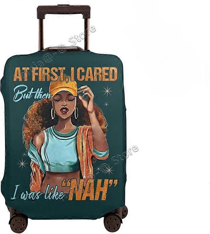 Protetor de mala de viagem Mulher afro-americana Elástico protetor lavável capa de bagagem com zíper oculto adequado