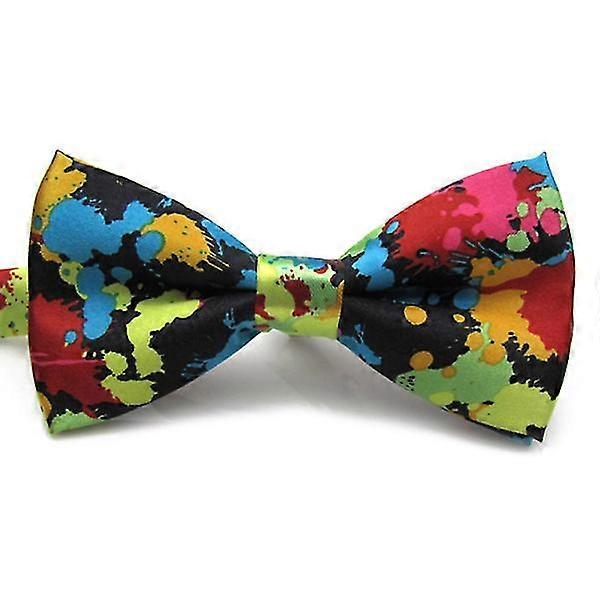 Men Adjustable Colorful Bow Ties Wedding Party Essentials (multicolor)