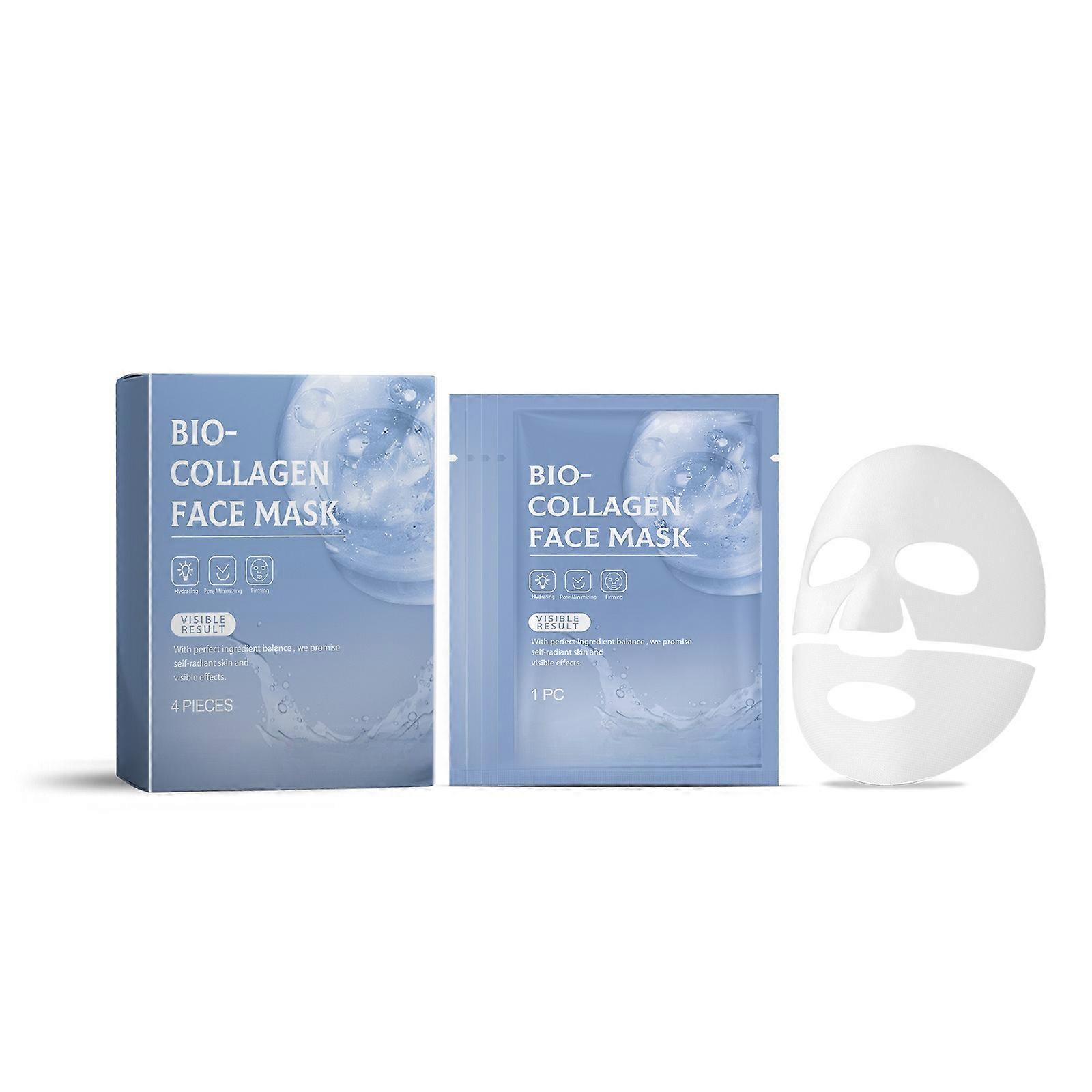 Collagen hydrating mask(4Pcs/Box), fade fine lines mask, moisturizing and firming, moisturizing and improving skin mask