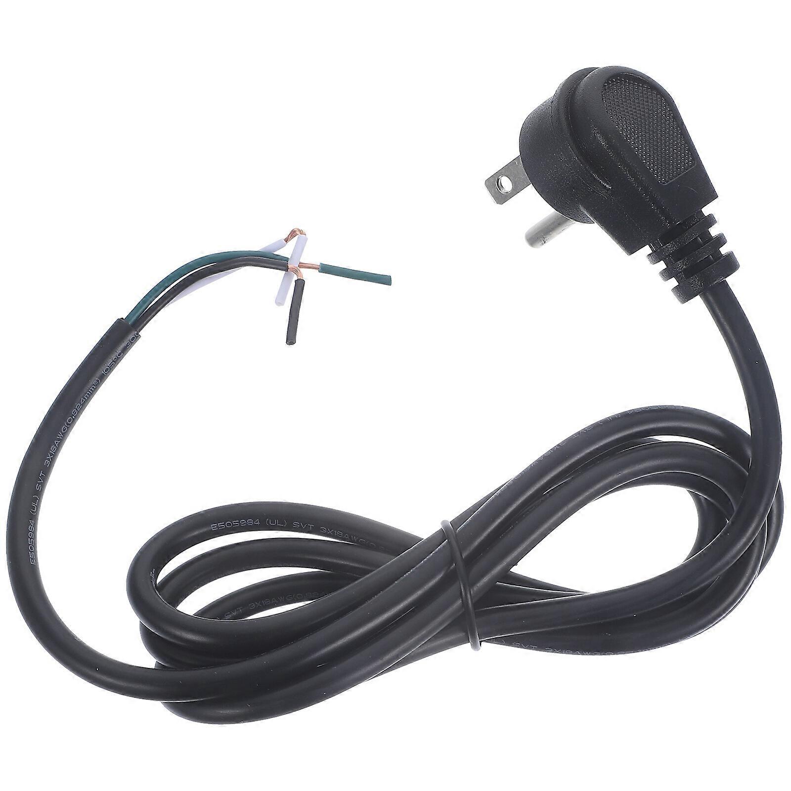 Cable Extension Cord Replacement 3-prone Extension Cord Low Profile Flat Plug(US Plug)