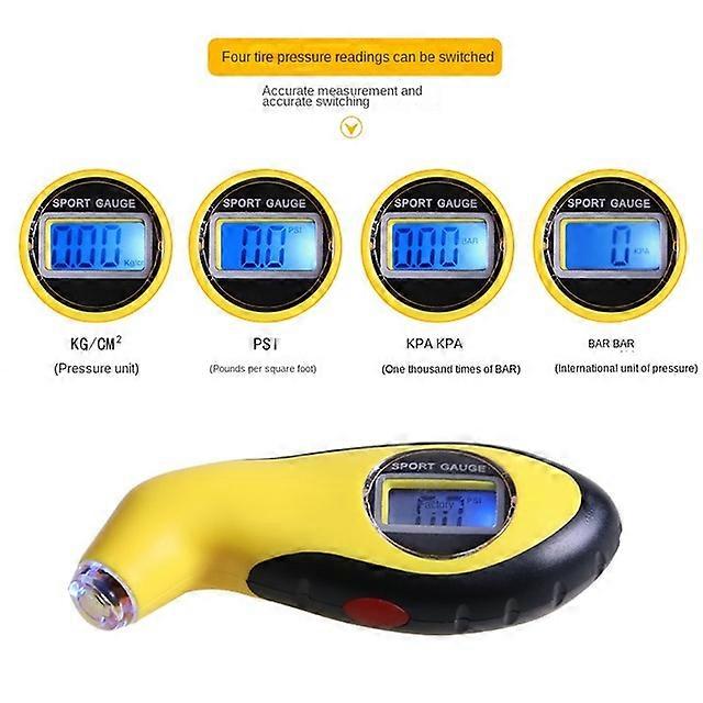 Portable Digital LCD Tyre Tire Vehicle Sensors Air Pressure Gauge Tester Tool Car Safety Tool Handheld Tyre Gauge