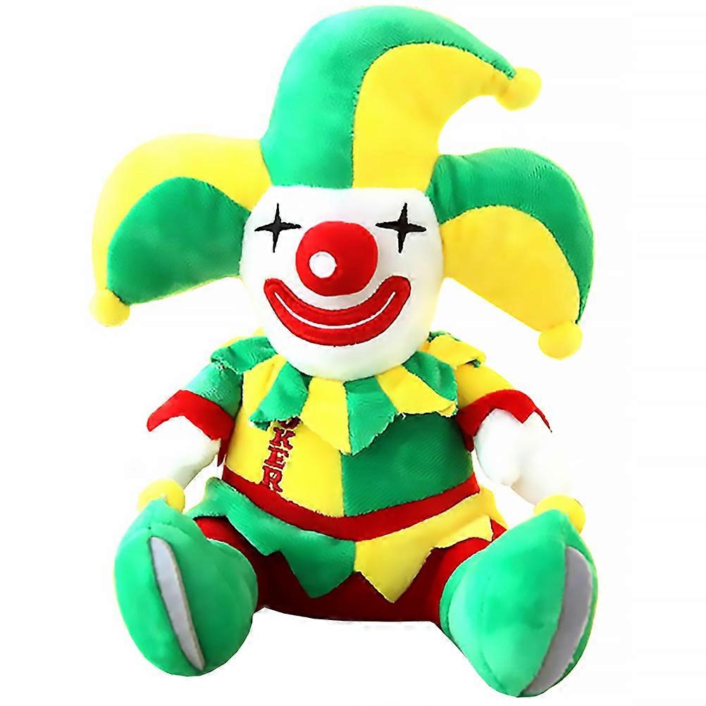 1pc Adorable Clown Plush Doll Creative Funny Decoration Home Plush Toy