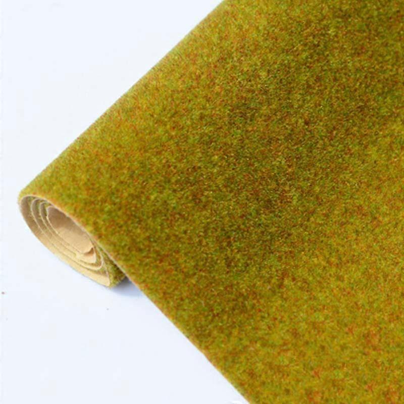 25/50/100CM DIY Grass Mat Landscape Model Train Scenery Layout Simulation Turf Flock Lawn Home Decoration Artificial Grassland