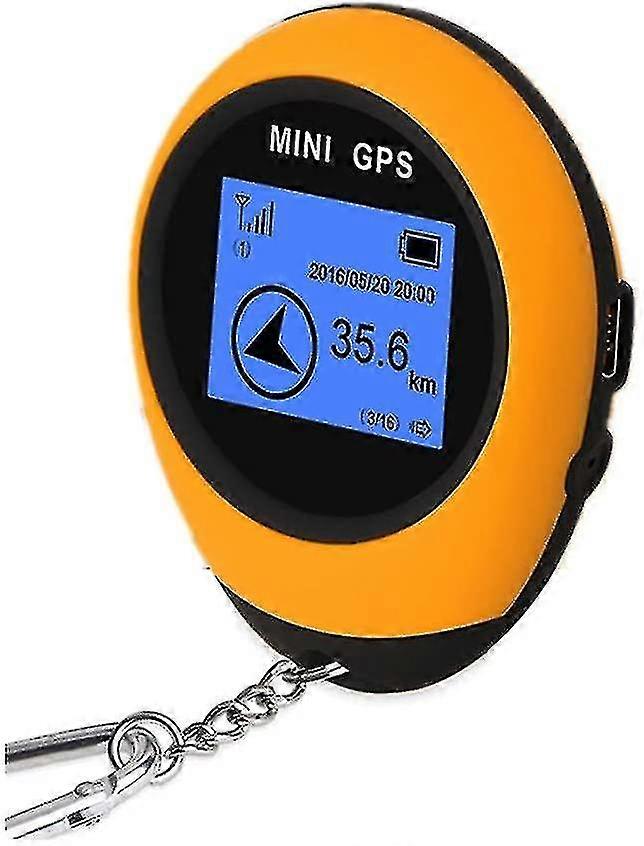 مصغرة المحمولة لتحديد المواقع والملاحة استقبال موقع المقتفي في الهواء الطلق محدد موقع USB شحن نظام تحديد المواقع المقتفي (أصفر)