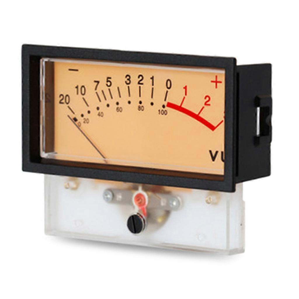 Power Amplifier Panel Dual Analog VU Meter Audio Level dB meter