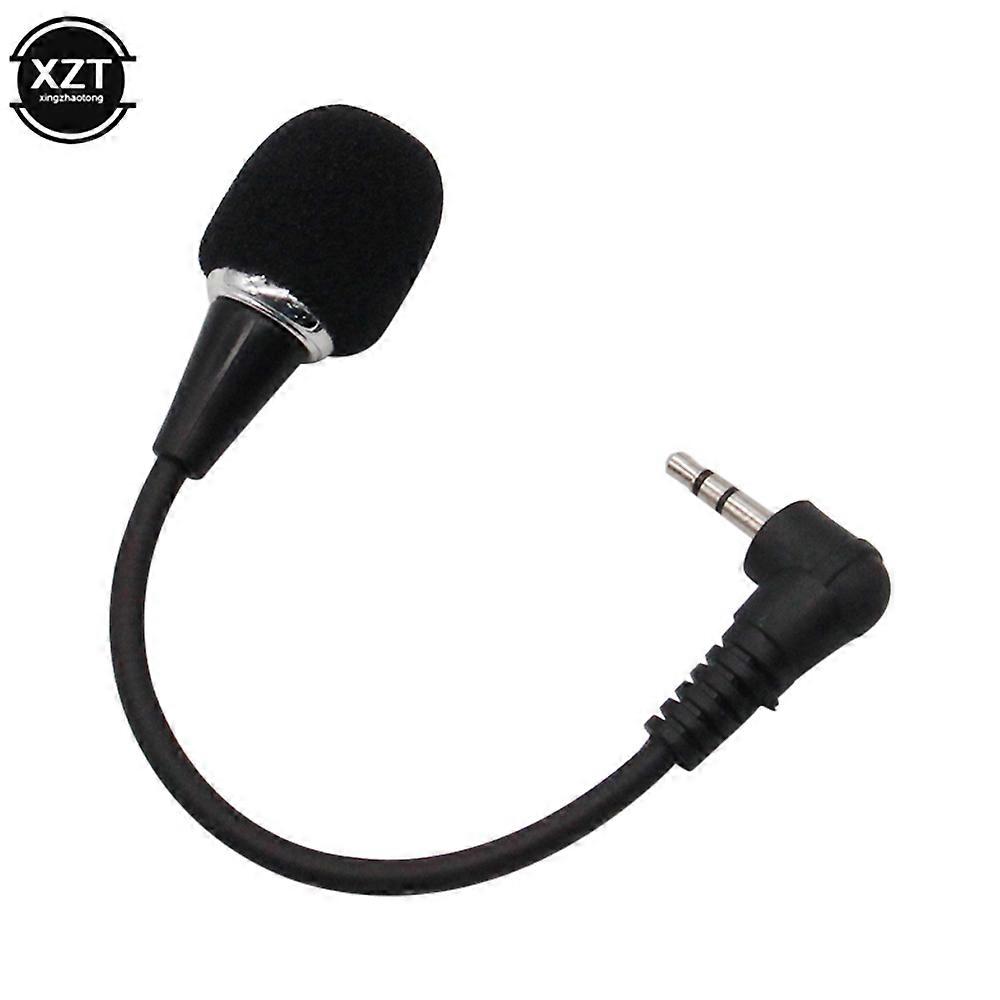 Omnidirectional Metal Microphone 3.5mm Jack Flexible Microphone Mini Audio Mic for Computer Laptop for Skype Chat
