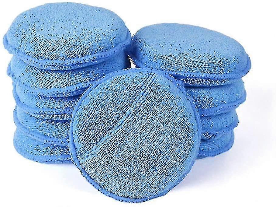 10 Pack Microfiber Wax Applicator, Ultra-soft Microfiber Wax Applicator Pads Wit