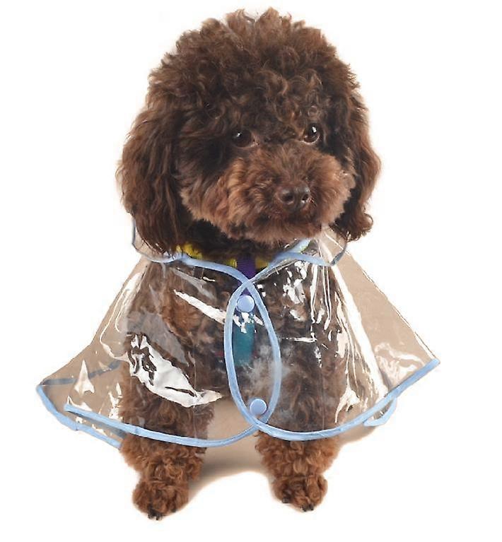 New dog rain cap transparent waterproof pet raincoat