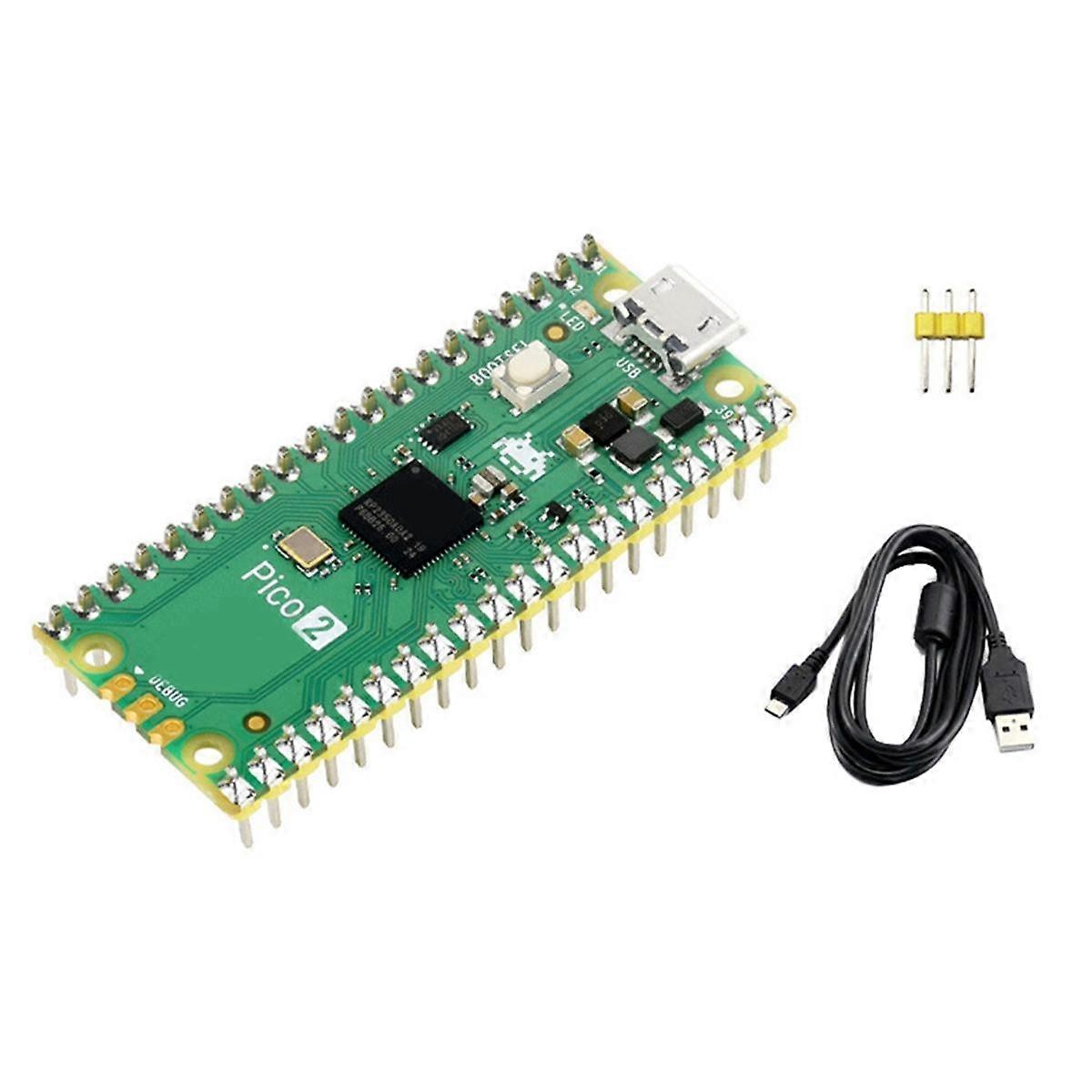 For Pico 2-M Development Board RP2350 Microcontroller ARM -M33 Hazard3 RISC-V Soldering Pin Header
