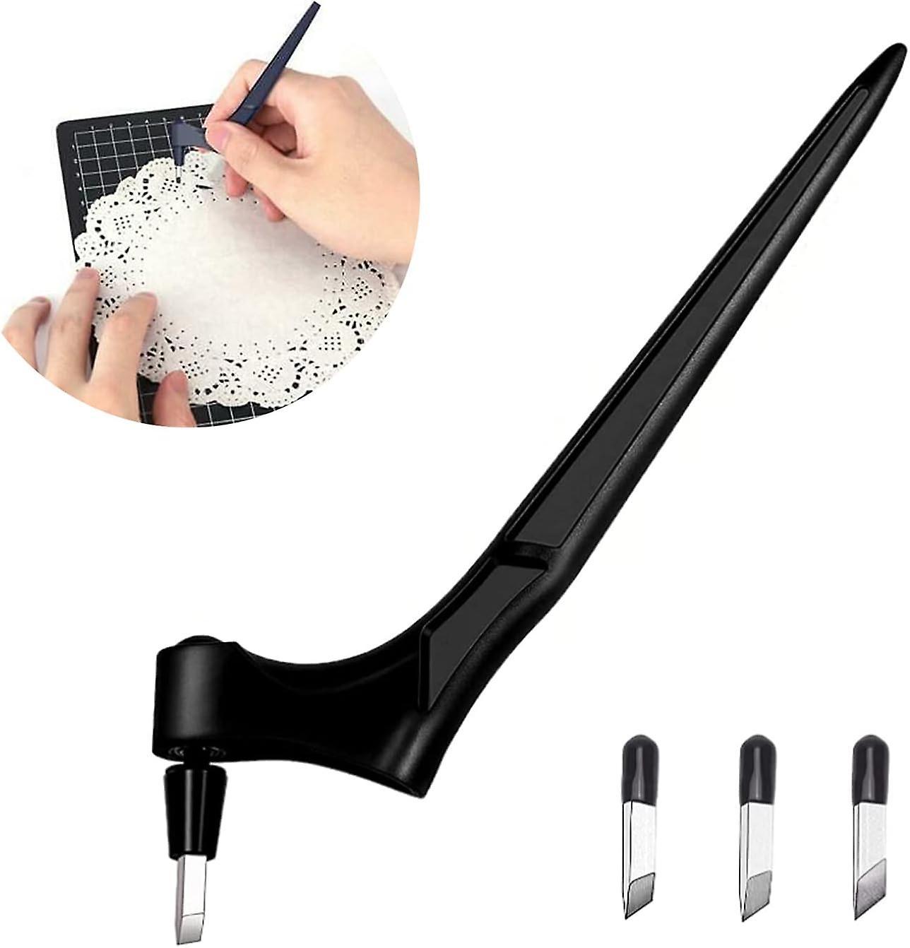 Craft Cutting Tool with 3 Blade Precision Stainless Steel with 360-degree Rotating BladeHobby Scrapbooking Stencil