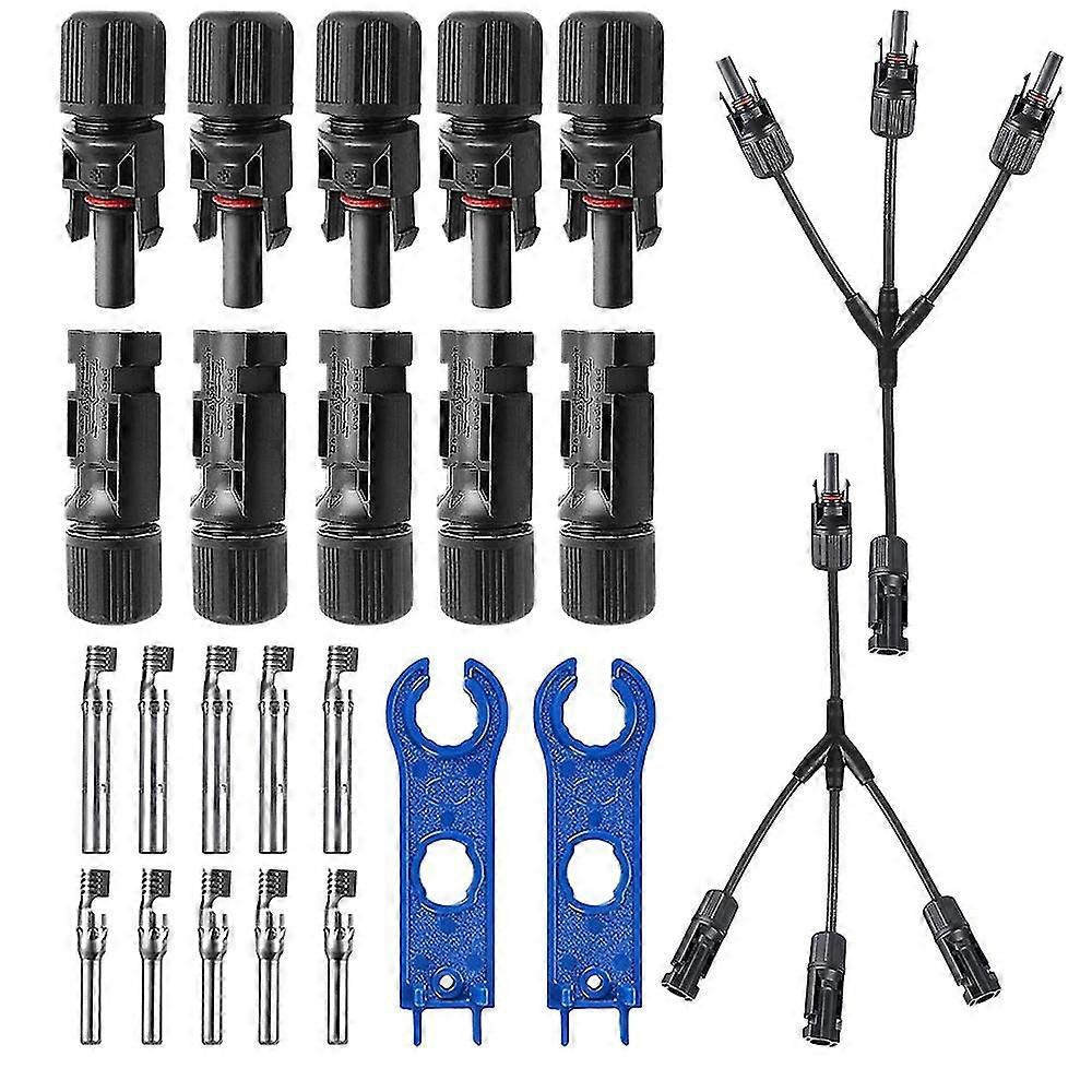 Solar Y Branch Connectors Y Type 3-PV Connector (M/FFF & F/) PV Connector PV Connector Wrench