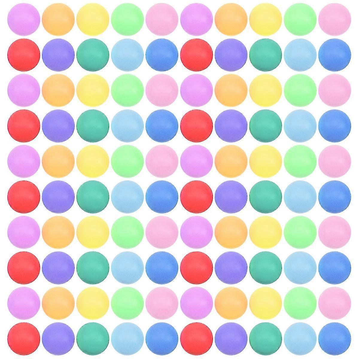 150 قطعة / حزمة كرات بينغ بونغ الملونة 40 مم الترفيه تنس الطاولة كرات مختلطة الألوان البيرة بونغ با