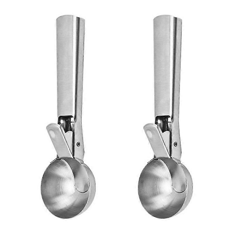 Ice Cream Scoop, Ice Cream Scoop With Trigger Comfortable Handle, Ice Cream Scoop Stainless Steel L