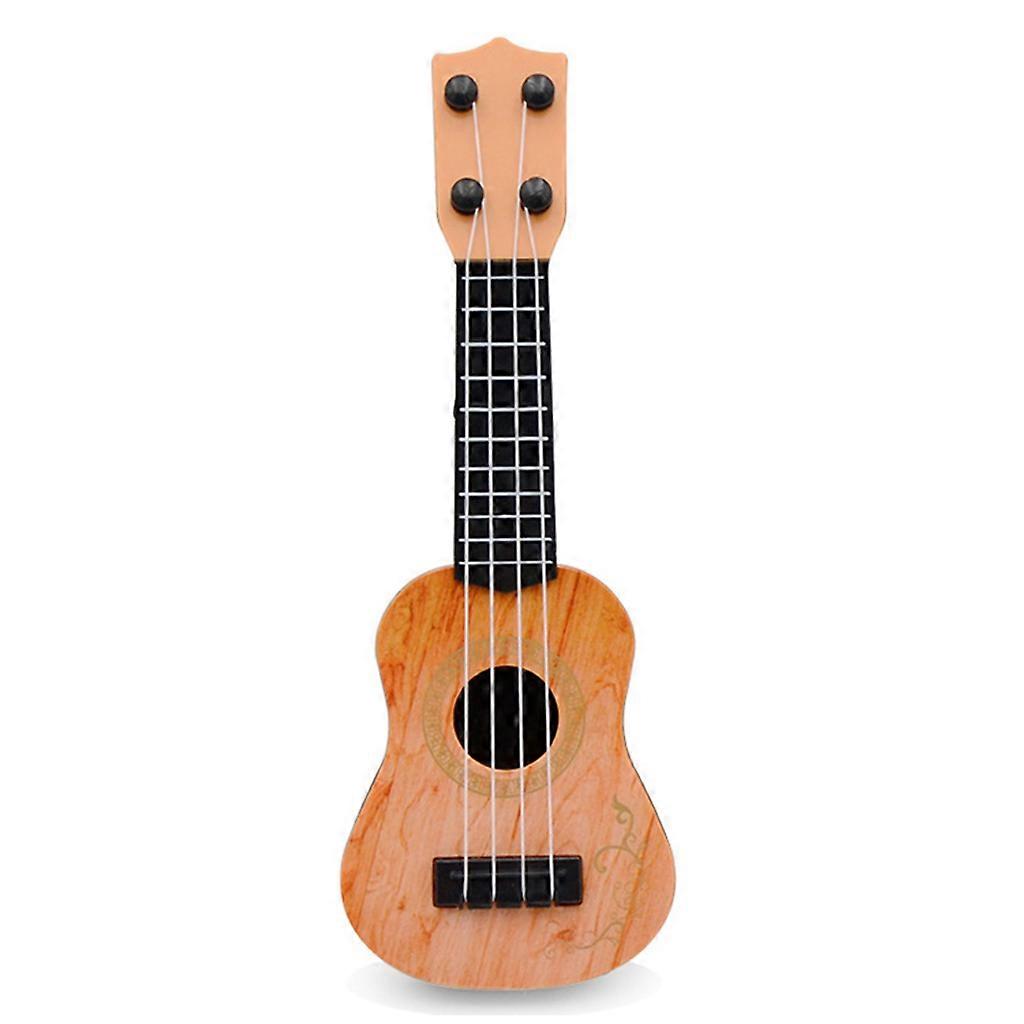 4 String Guitar Toy for Kids with Yellow&Brown&Wooden Color Mini Classical Toy