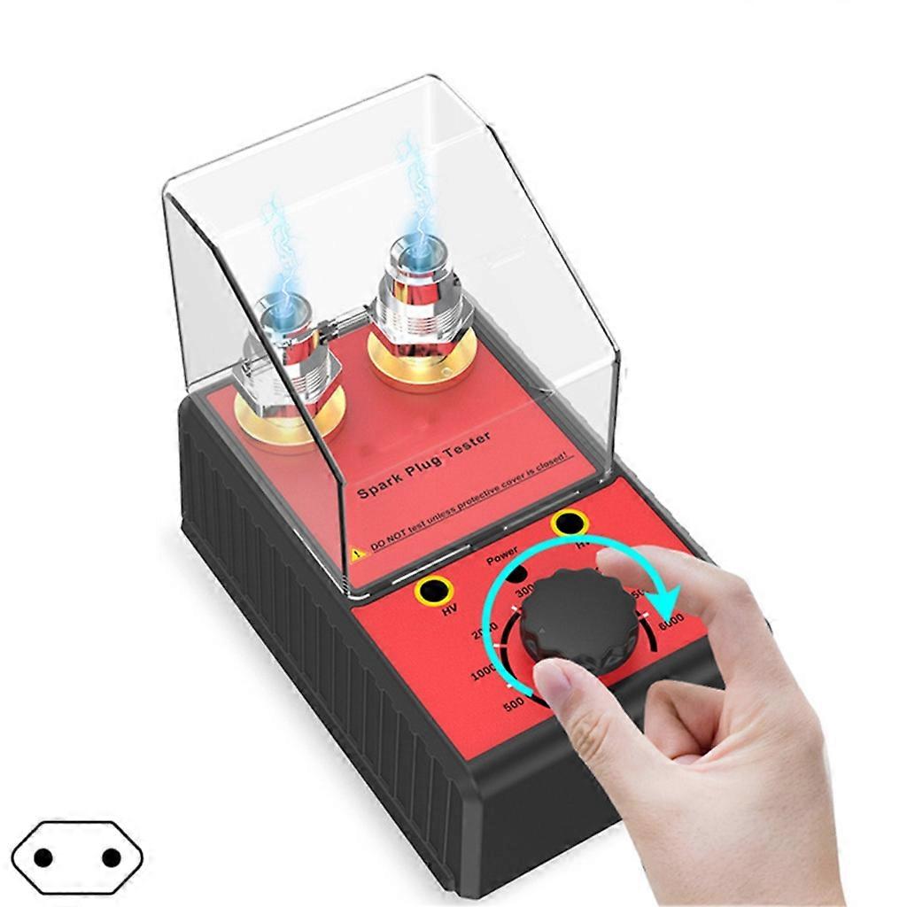 Bil tennpluggtester tenningssystem 220V 110V Automotive Spark Tester 2 Hole