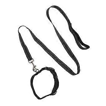 Dog Collar Leash Set Professional Safety Reflective Adjustable Pet Collar with Leash for Outdoor Cam