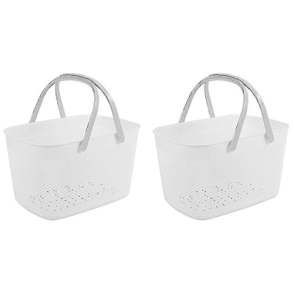 Household Storage Tools - Plastic Hand Baskets with Handle