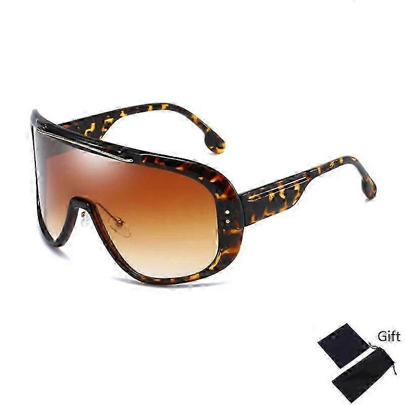 Emosnia Oversized Classic AdultSolbriller Voksen One Piece Brand Design Windproof Solbriller Sports Shield Big Frame Mand UV400