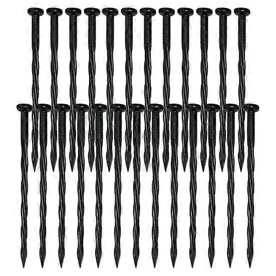 25Pcs Plastic Landscape Spikes Rustproof Strength Deformed Reusable Not Easily High Garden Spiral Ground