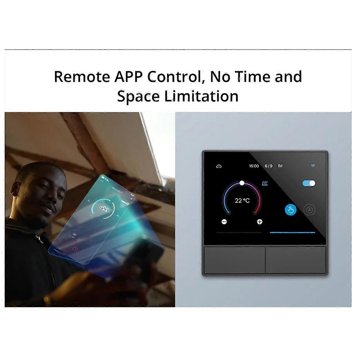 NSPanel Smart Touch WiFi Smart Switch Scene Wall Switch EU Thermostat for Alexa Home Voice Control