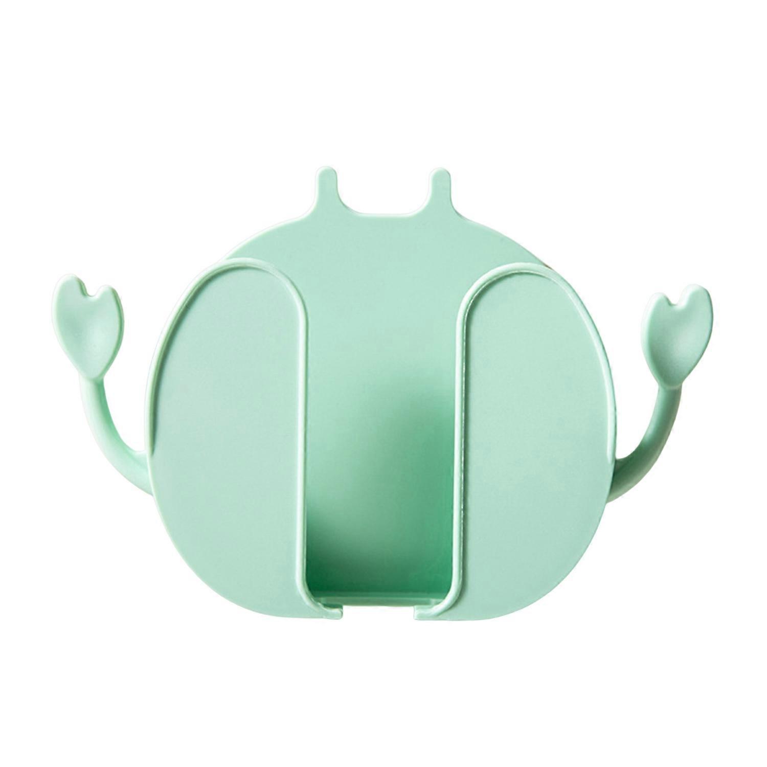 Storage Box Wall-mounted Punch Free Crab Shape Air Conditioning  Remote Control Container Daily Use