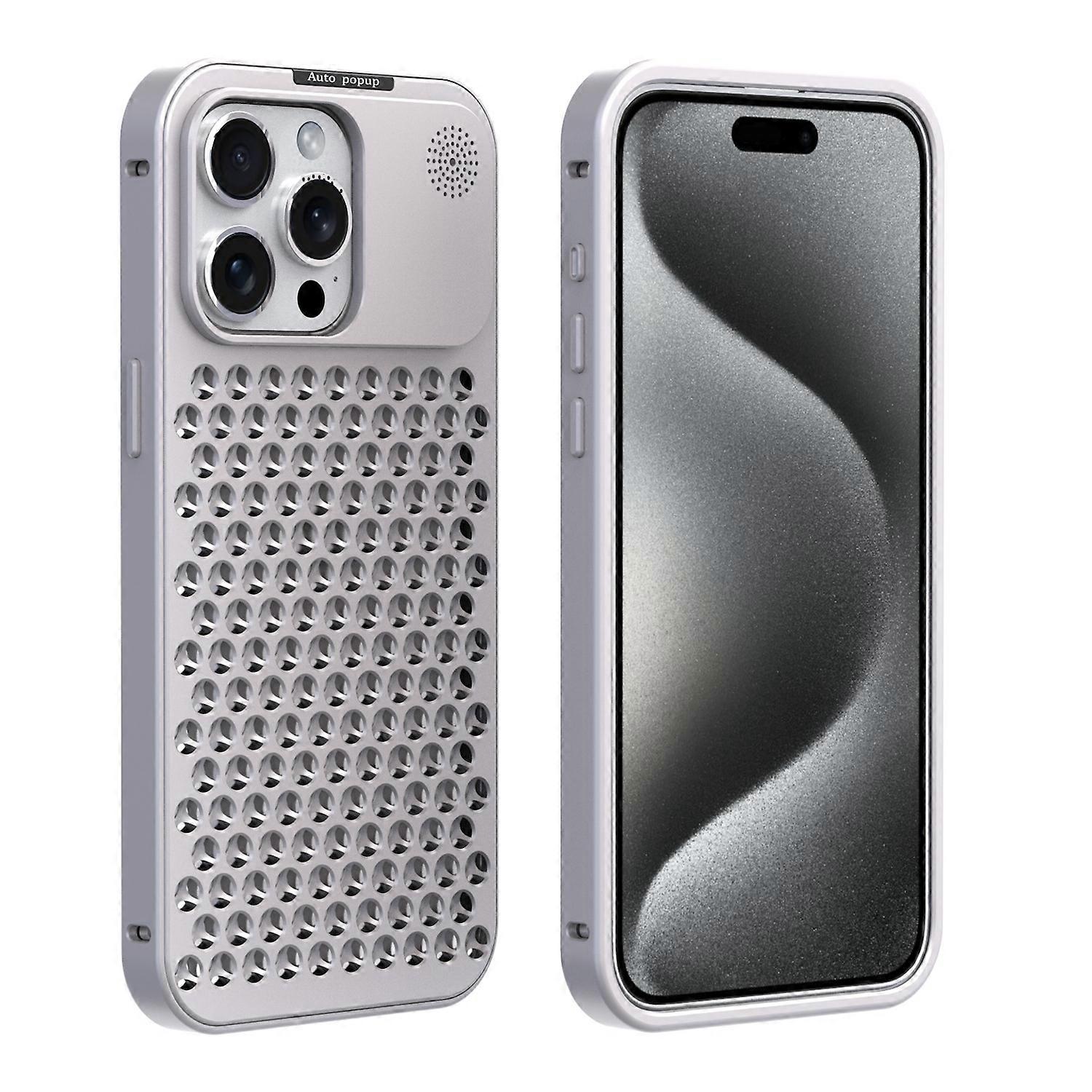 For Apple iPhone 15 Pro Max Premium Aluminum Regulation Protective Case