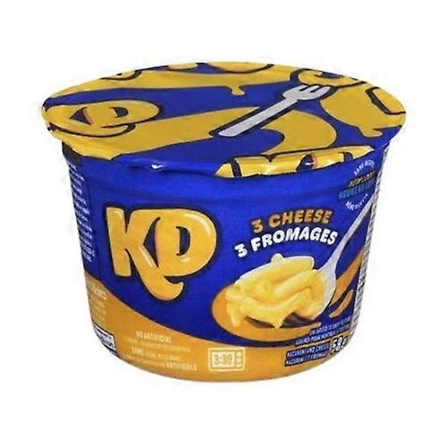 Kraft Macaroni And Triple Cheese Snack Cups, 58 Grams (Case Of 10)