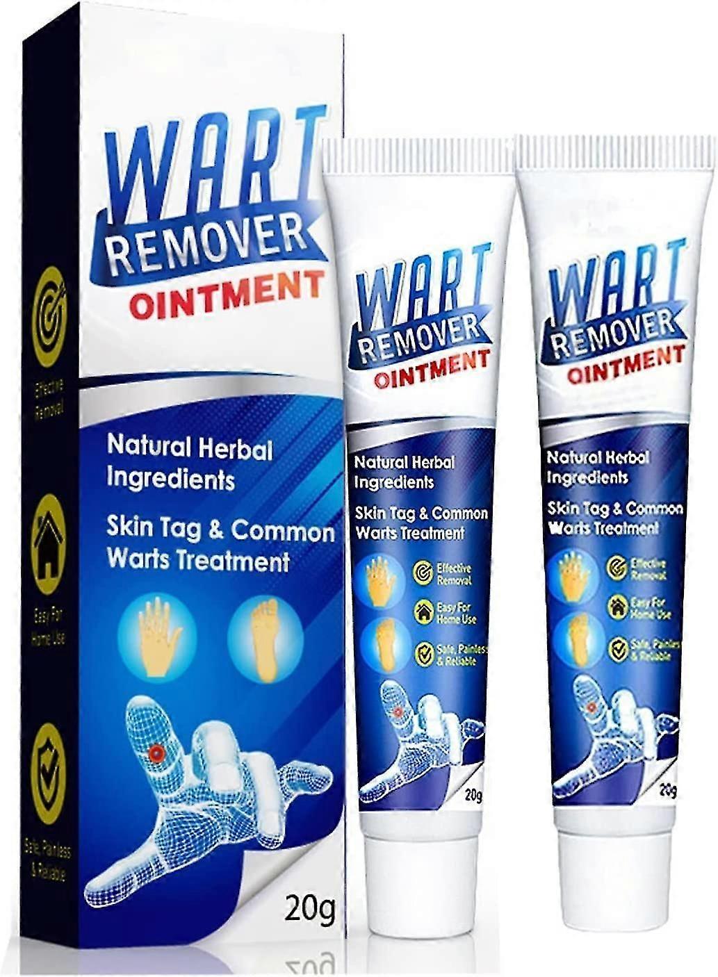 Wartsoff Instant Blemish Removal Cream, Gentle Safe Natural Extract Portable Wart Remover Ointment