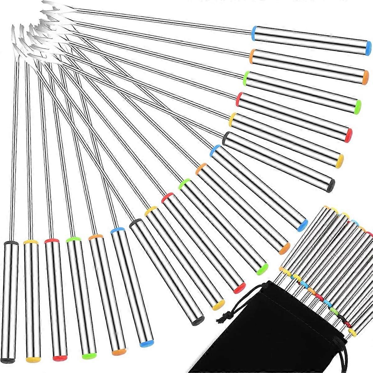 Fondue Fork with Heat Resistanthandle for Cheese Chocolate Toasted Marshmallow Dessert Meat