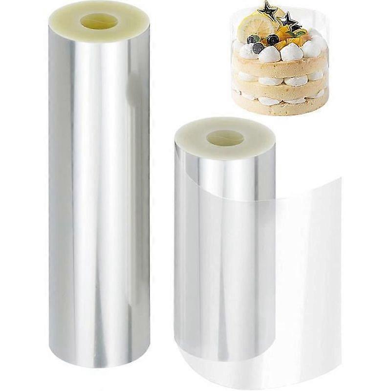 Rolls Cake Collars Pastry Material Rodoide Transparent Pastry Cake Roll Ribbon Decoration for Ento 90