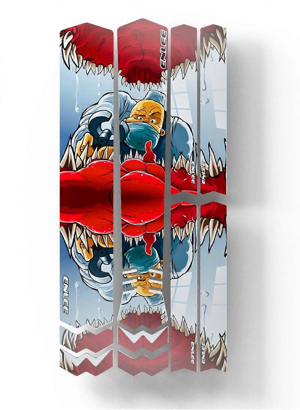 1 סט של מדבקות הגנה על מסגרת אופני הרים, בגדים מותאמים אישית לאופניים, ציוד לקישוט רכיבה (אנימציה לבגדים)