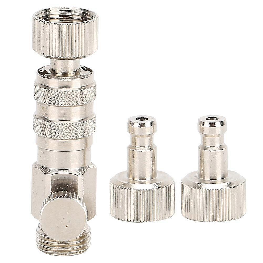 3pcs Airbrush Connector Quick Release Coupling with Air Flow Adjustment Air Compressor Fitting