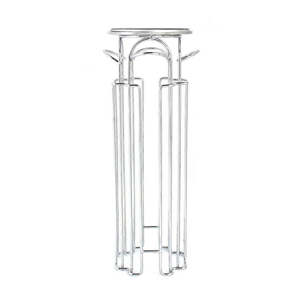Ανοξείδωτο χάλυβα Κάψουλες καφέ Holder Tower Stand Rack360 Μοίρες Organizer 24 κάψουλα