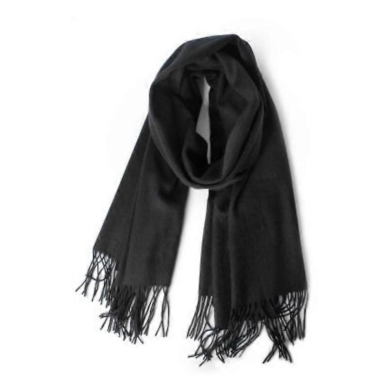 Men Cashmere Scarf Plain Pure Color Pashmina Shawls Scarves