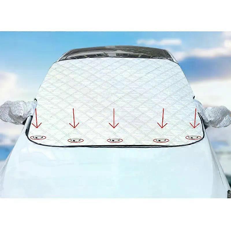 Anpassbare Auto-Windschutzscheibenabdeckung, Winter-Frostschutz, Schneeschutz, Frostschutz, Sonnenschutz, Frontscheibenabdeckung, schützt Autozubehör