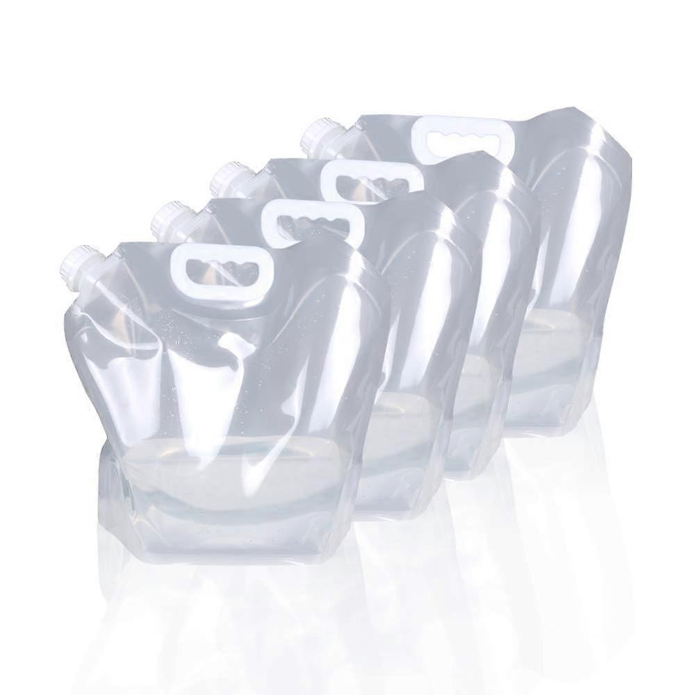 4 Pack Collapsible Water Jugs for Camping Storage 1.3 Gal