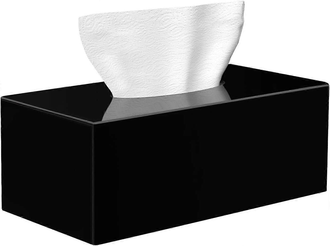 Acrylic Tissue Box Holder & Cover Rectangular,24x12.3x6.2cm