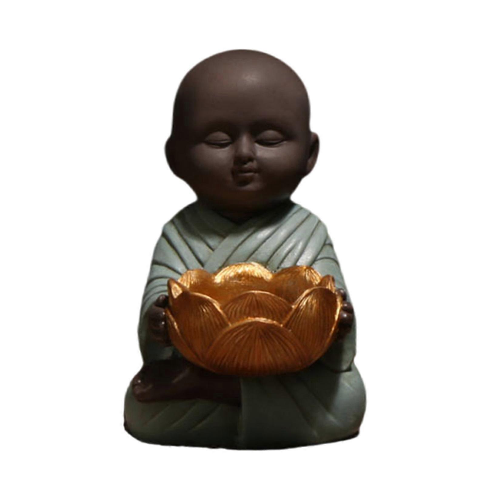 Peaceful Mini Buddhas Candle Holder, Tealight Holder for Creating Soothings Atmospheres in Any Room Relaxing Atmospheres