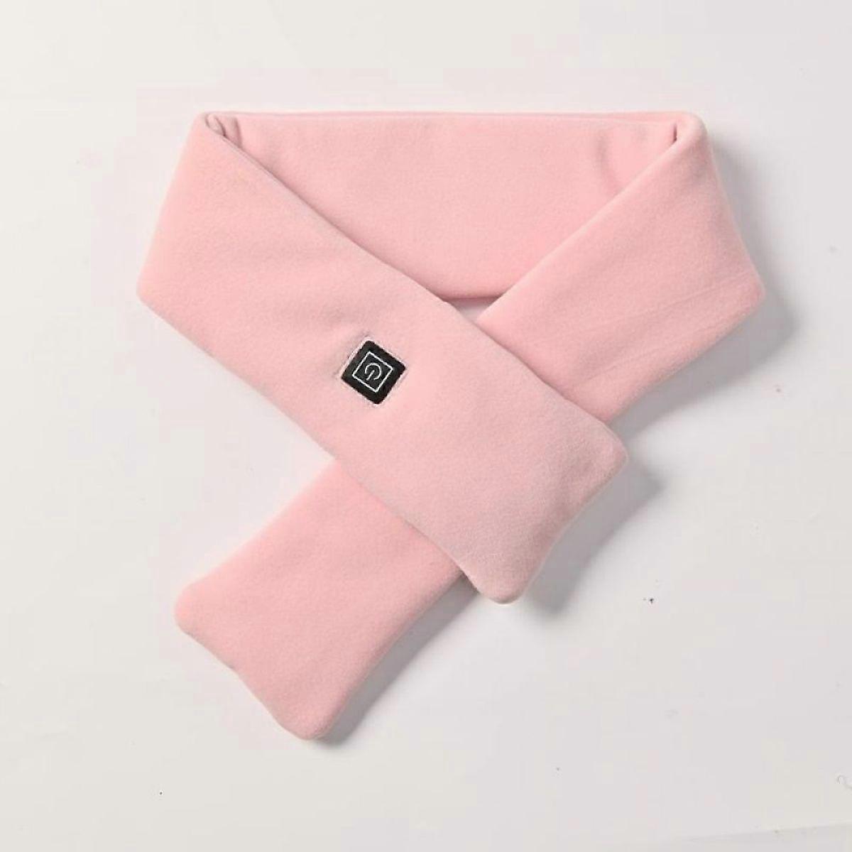 USB rechargeable smart heating scarf pink 80*10cm