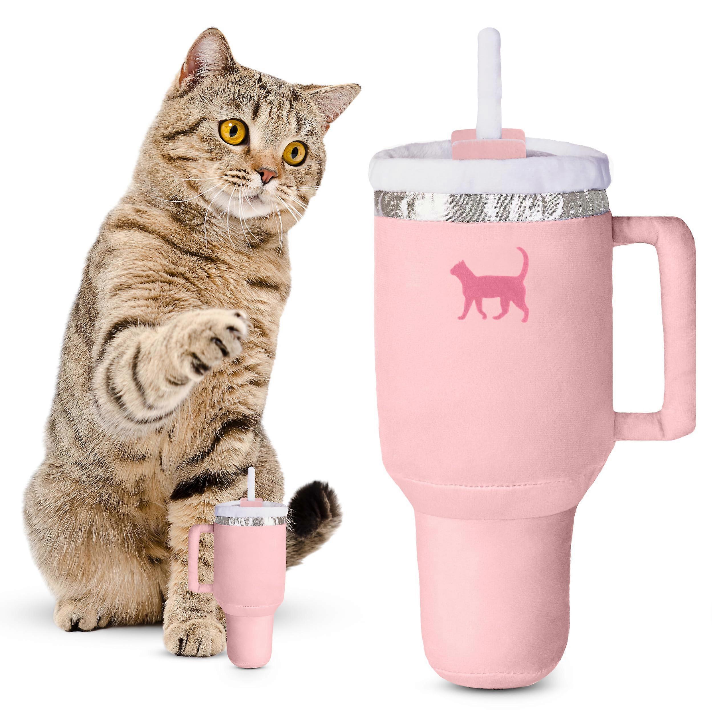 Cat Tumbling Cup Toys Interactive Cat Toy Plastic Cup Puzzle Indoor Cat Toy Small To Medium Cats