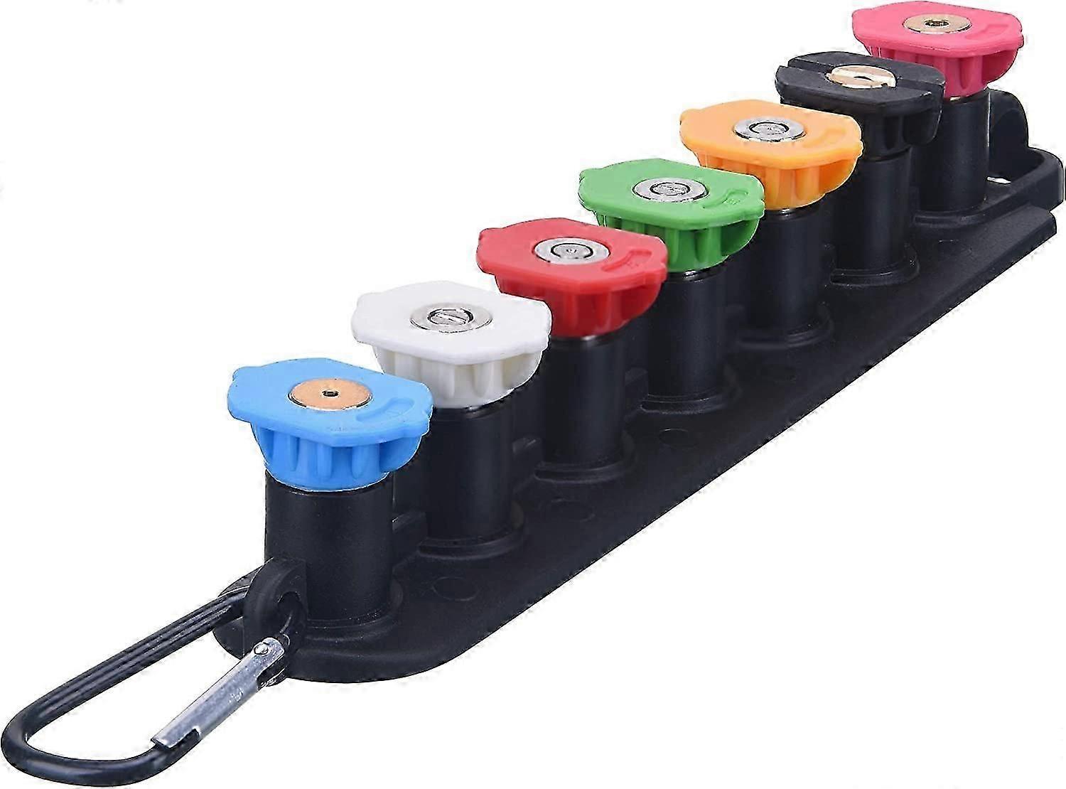 Pressure Washer Tips Set with Nozzle Holder, 7 Nozzle Tips, 1/4 Inch Quick Connect